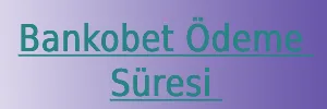 Bankobet Ödeme Süresi